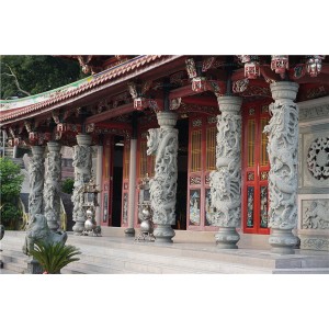 寺庙石雕--石雕龙柱